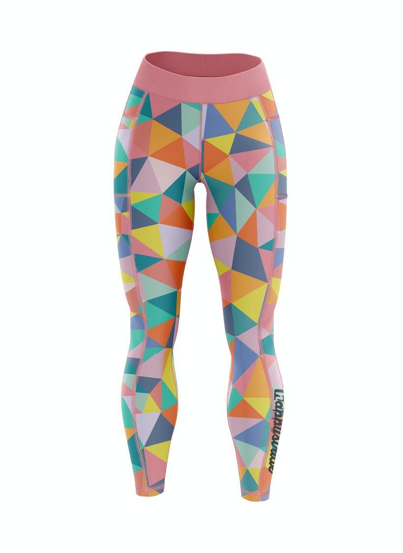 Get spotted disco doodle print cool colourful fun bright running &  fitness leggings