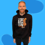 ''The Happy Running Club'' black hoodie