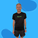 ''Sprinkle-of-joy'' black fitness shorts (7”)