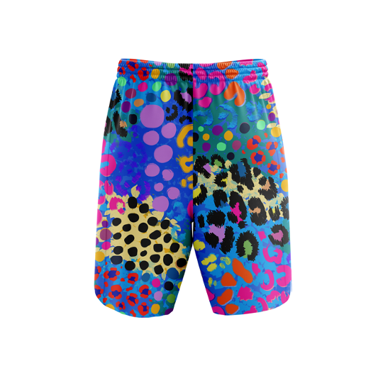 ''Get spotted" wild tribe  fitness shorts (7”)