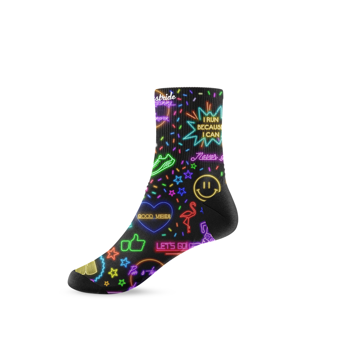 ''Glow and go" mid socks