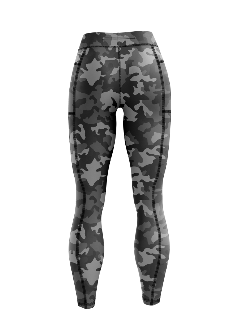 Can t see you running fitness grey camouflage leggings Happystride