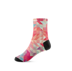 ''Hectic geometric"  mid socks