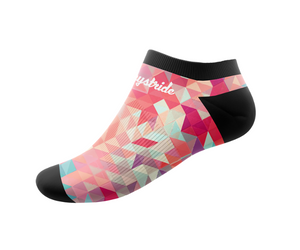 ''Hectic geometric'' ankle socks