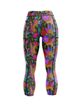 ''Exotic tropic'' capri leggings