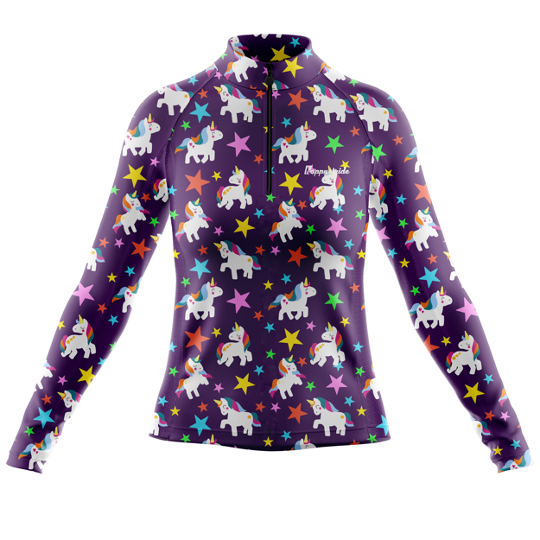 ''Lucky charms'' women's half-zip top