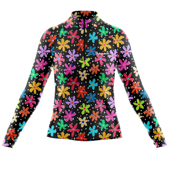 ''Pretty petal'' women's half-zip top