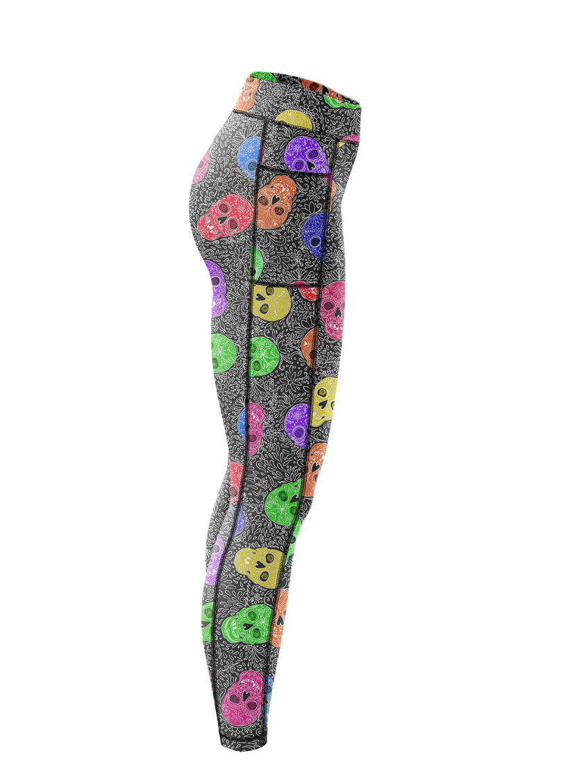 Skull running leggings online