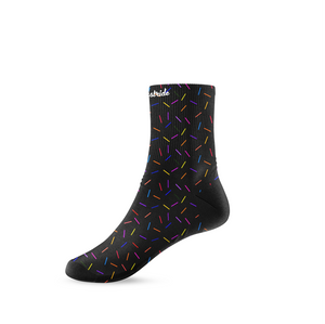 ''Sprinkle of joy'' black mid socks