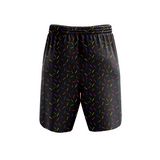 ''Sprinkle-of-joy'' black fitness shorts (7”)