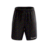 ''Sprinkle-of-joy'' black fitness shorts (7”)